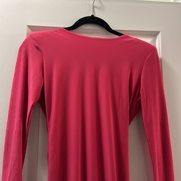 Floor length hot pink gown - Picture 3 of 4